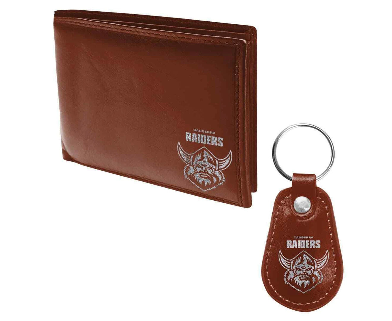 Official  Canberra Raiders Wallet + Keychain Keyring Gift Set Pack