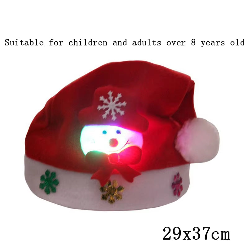 LED Christmas Beanie - Light-Up Hat