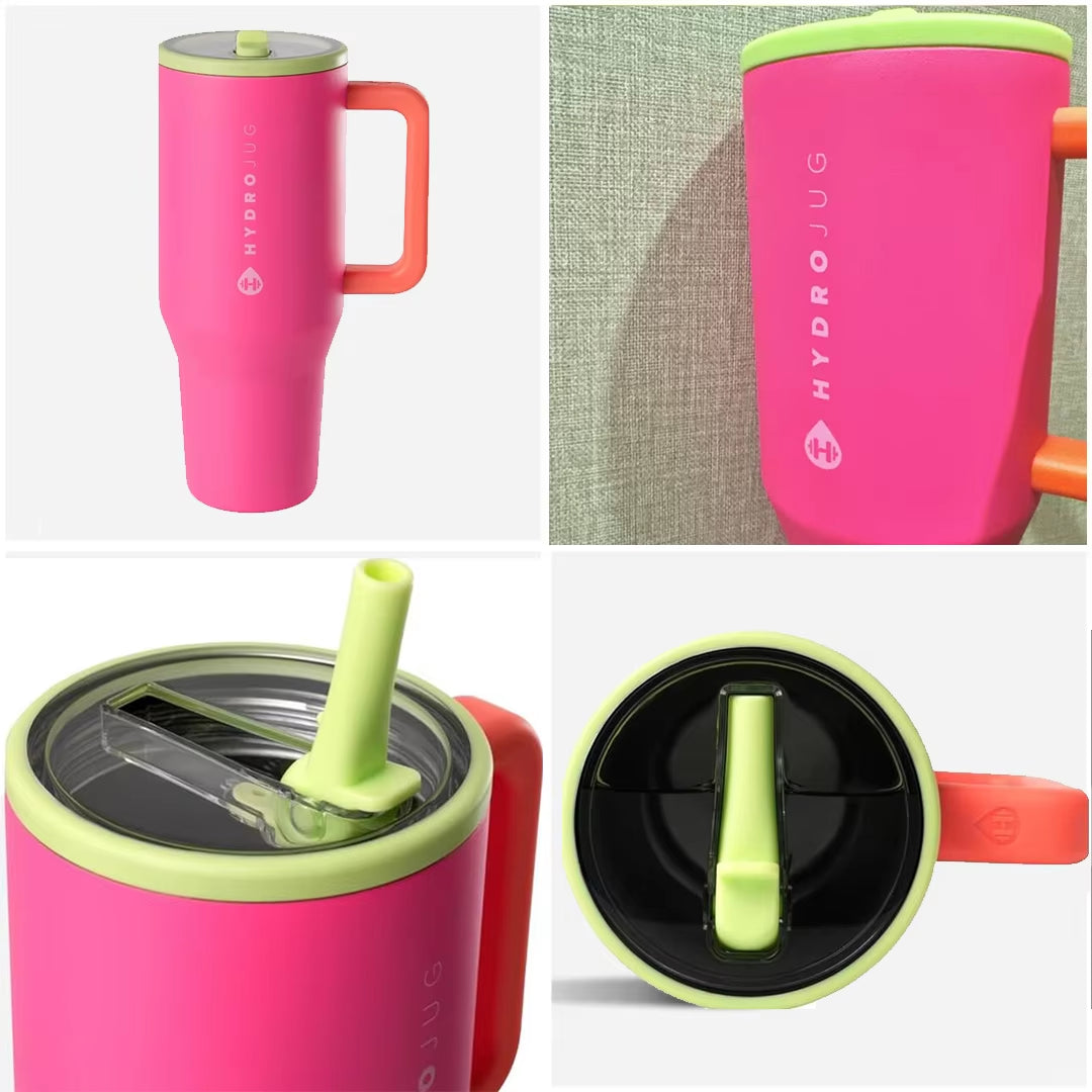 Original  Traveler 32OZ/40OZ Tumbler Straw Lid Stainless Steel Vacuum Insulated Car Mug Double Wall Thermal Iced Travel