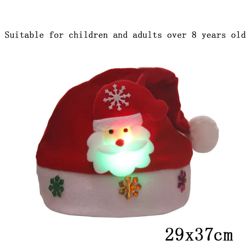 LED Christmas Beanie - Light-Up Hat