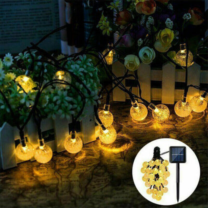 Solar Globe Fairy Lights – Outdoor Party & Garden Decor