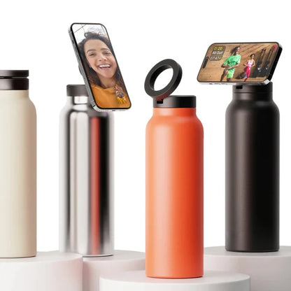 24Oz Magnetic Phone Holder & Chill Stainless Steel Bottle!