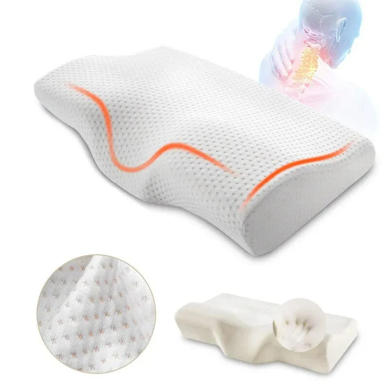 Orthopedic Butterfly Memory Foam Pillow for Neck Support