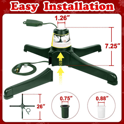 Remote-Controlled Rotating Christmas Tree Stand 