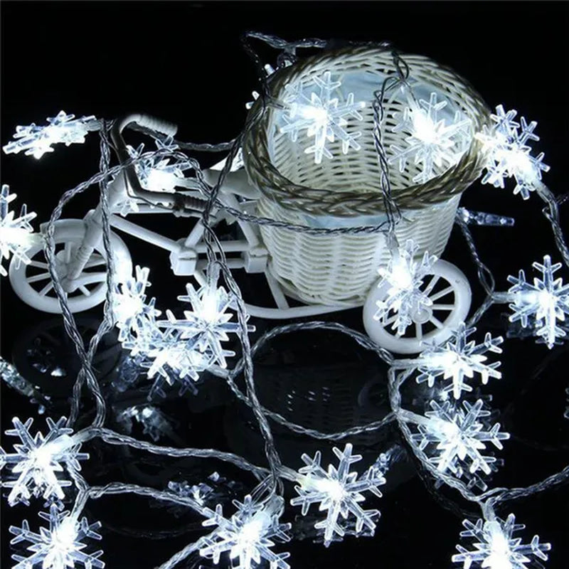 Christmas Snowflake LED String Lights