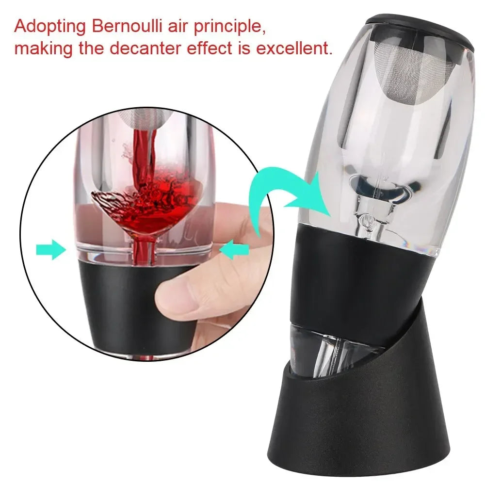 Magic Red Wine Decanter & Aerator with Filter and Base