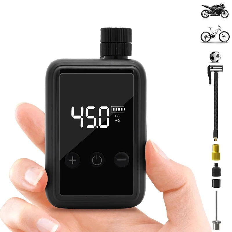 Portable Mini Electric Air Pump with Digital Gauge