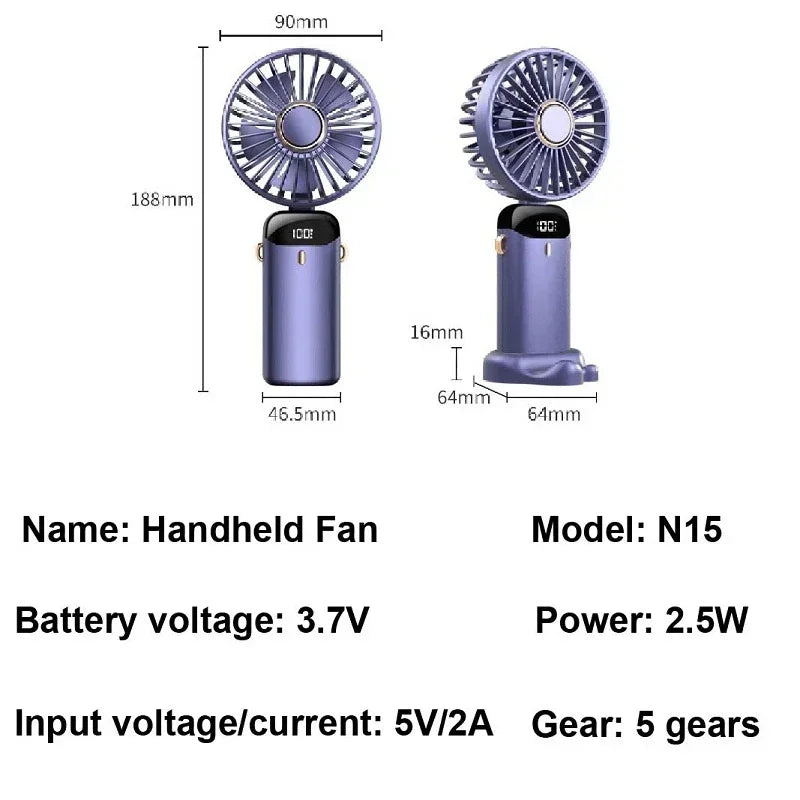 Rechargeable Mini Fan & Portable Air Cooler