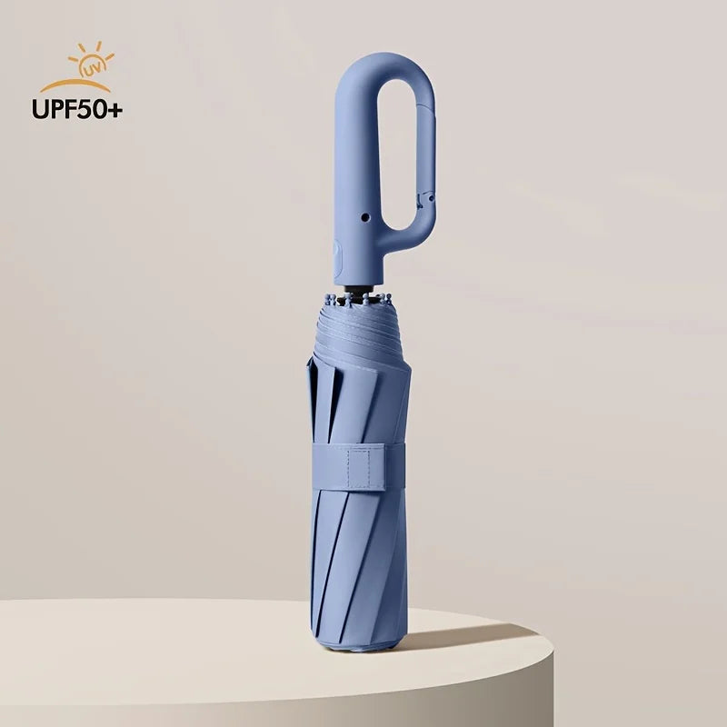 Windproof Strong Reinforced Automatic Folding, Large Buckle Handle and Water Resistant Umbrellas