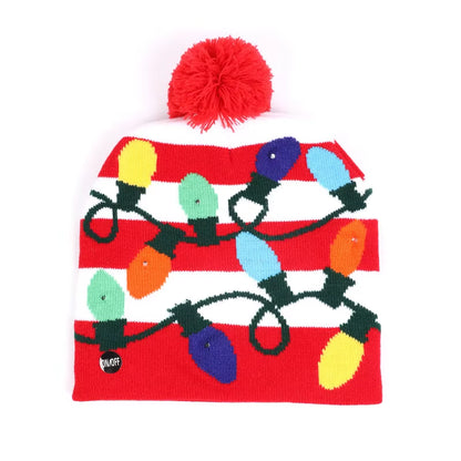 LED Christmas Beanie - Light-Up Hat