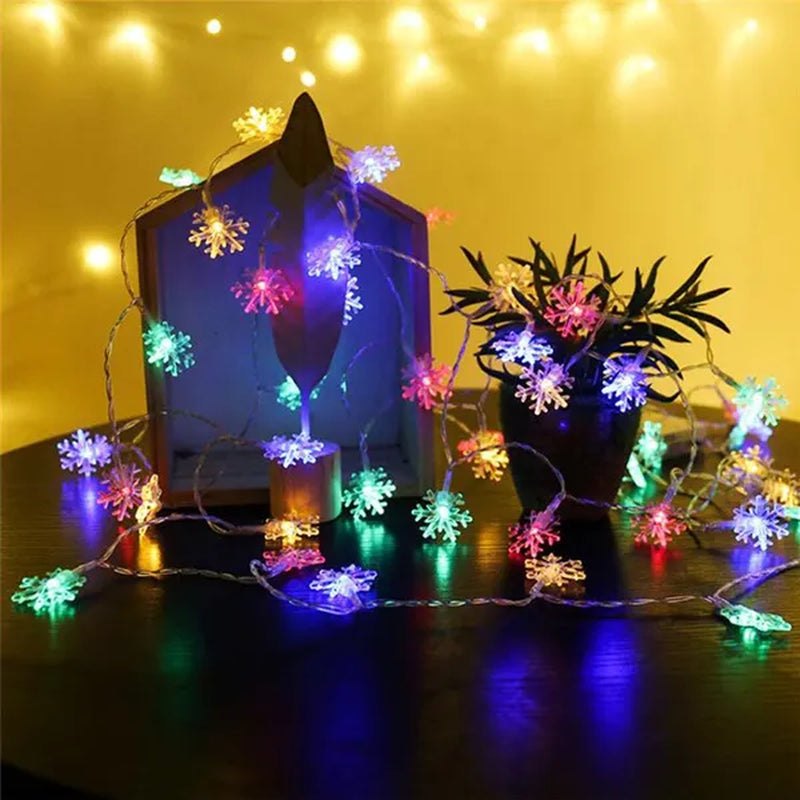 Christmas Snowflake LED String Lights