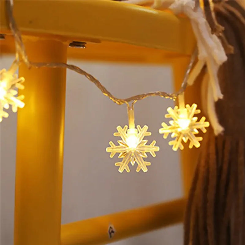 Christmas Snowflake LED String Lights