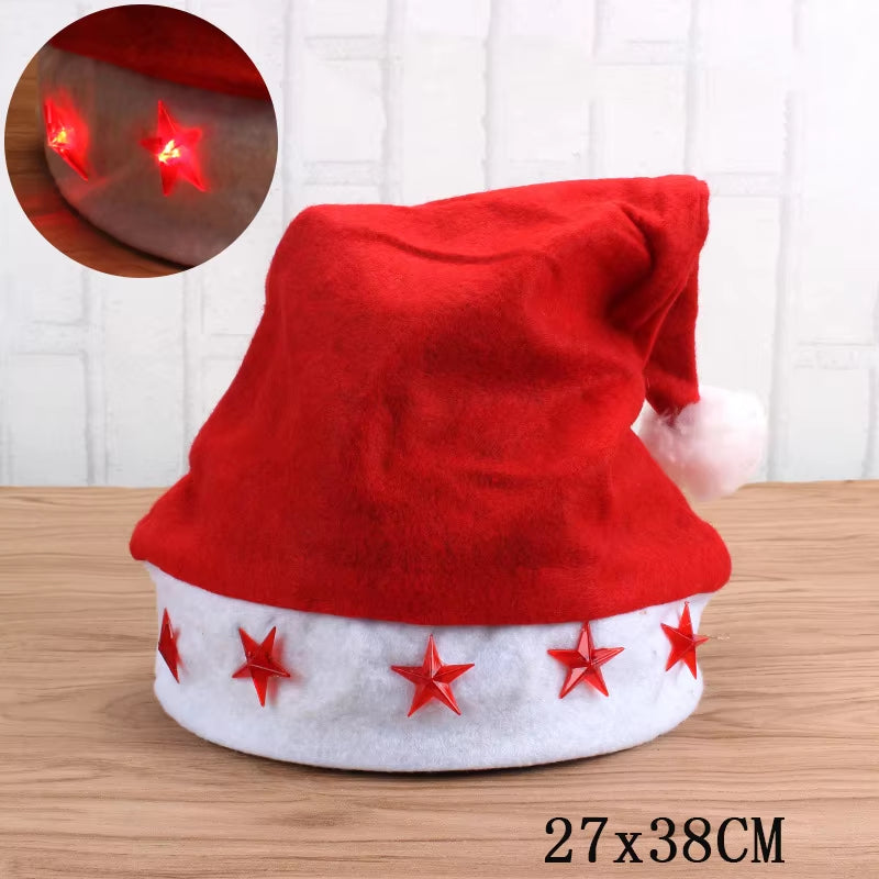 LED Christmas Beanie - Light-Up Hat