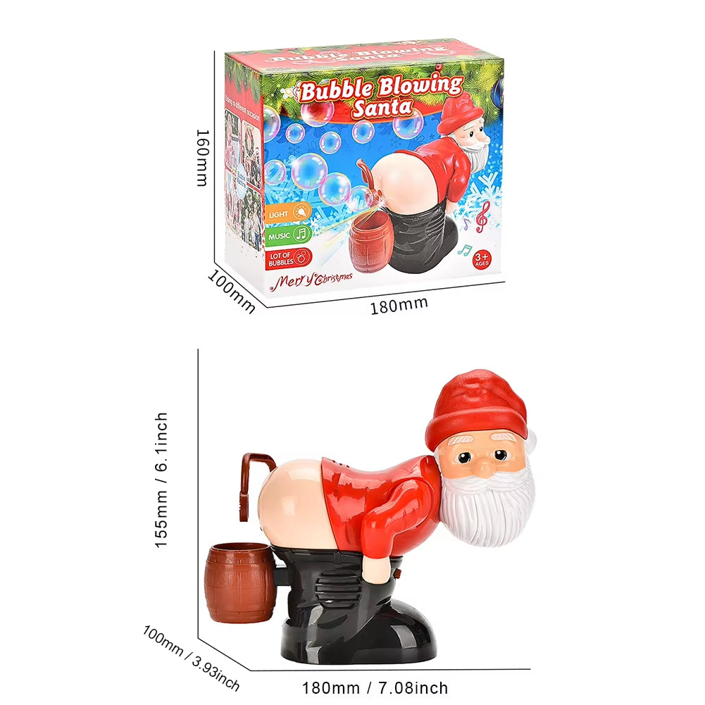 Farting Santa Bubble Toy - Musical Xmas Gift with Lights