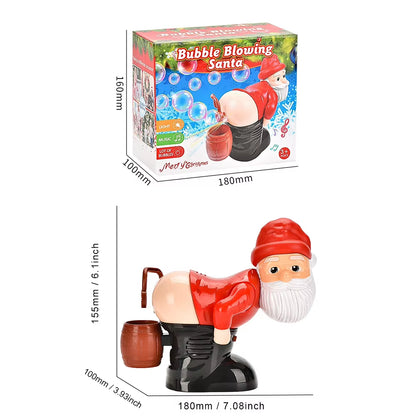 Farting Santa Bubble Toy - Musical Xmas Gift with Lights