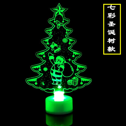 Neon LED Christmas Lights - Santa & Snowman Ornaments